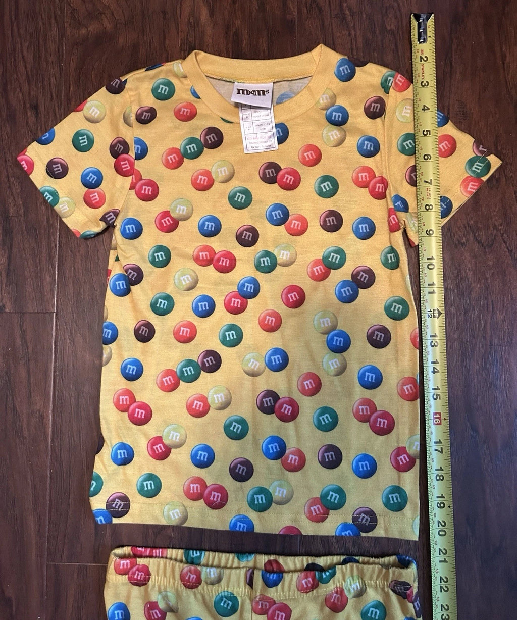 M&M Pajama Set (Top & Bottom) Yellow, Medium, Kids
