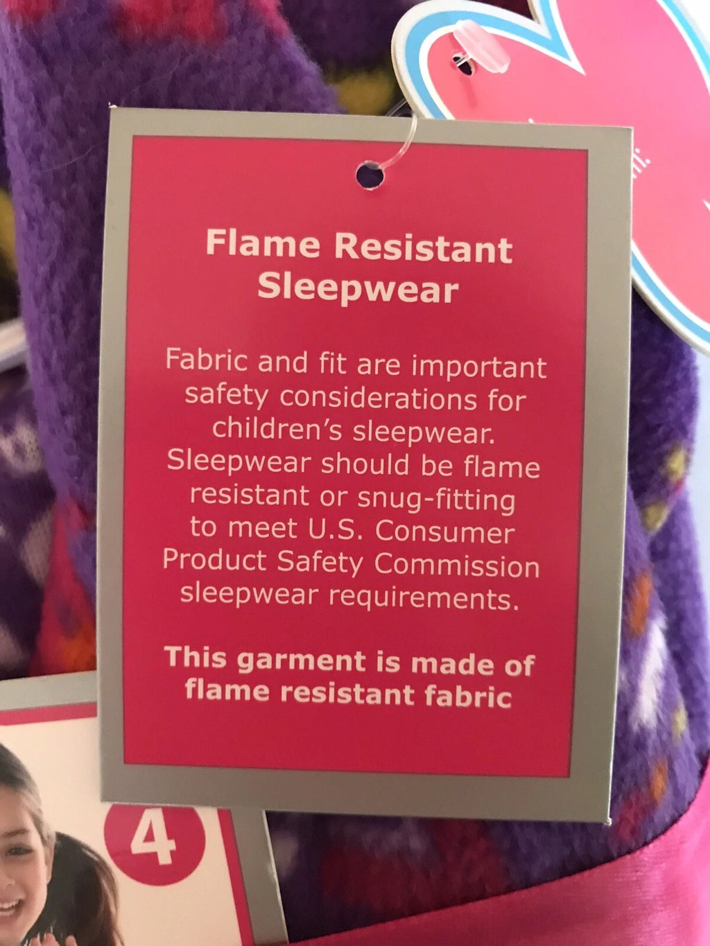 Seven Apparel Kids flame resistant micro fleece pajama set size 4, cheer themed