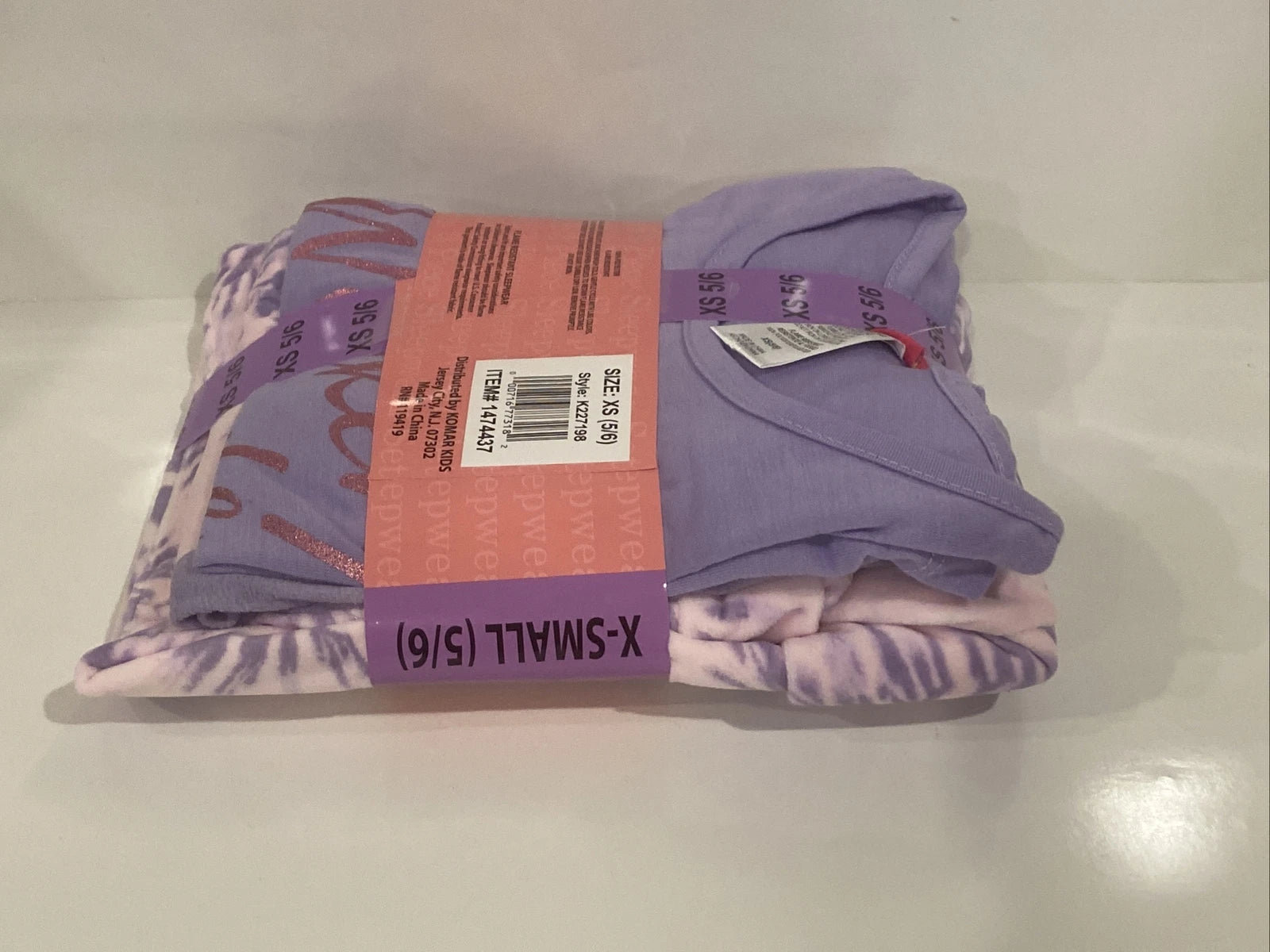 Saint Eve Girls Pajama Set 3-piece Pink XS 5/6 NEW WITH TAGS