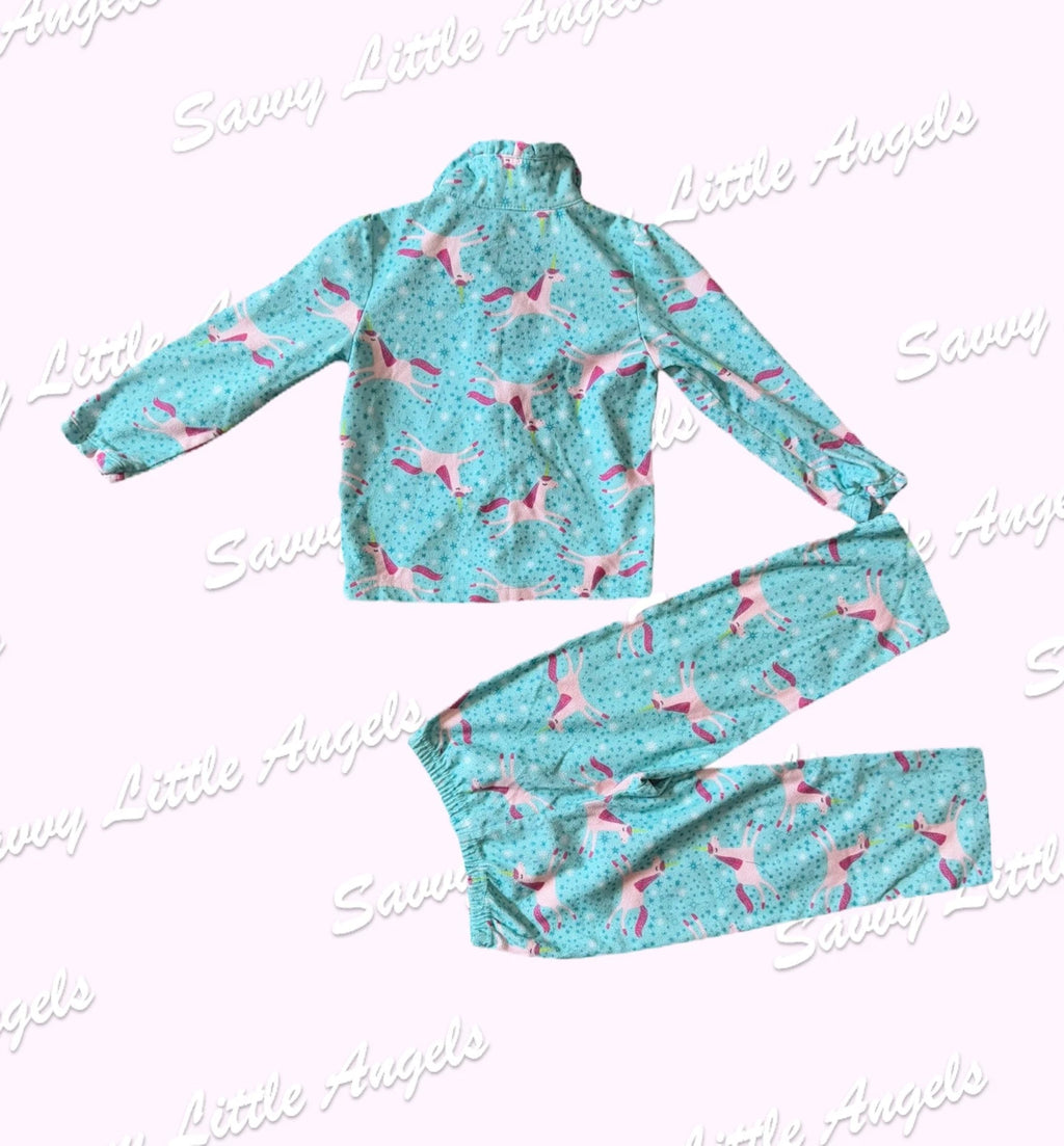 4T Pink Unicorn Pajama Set