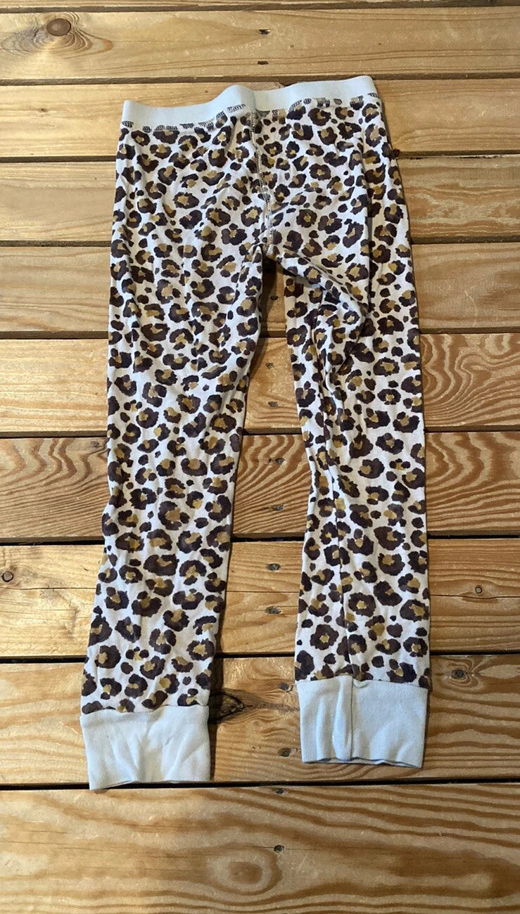 Crewcuts Girl’s Cheetah print pajama set Size 7 Brown O6