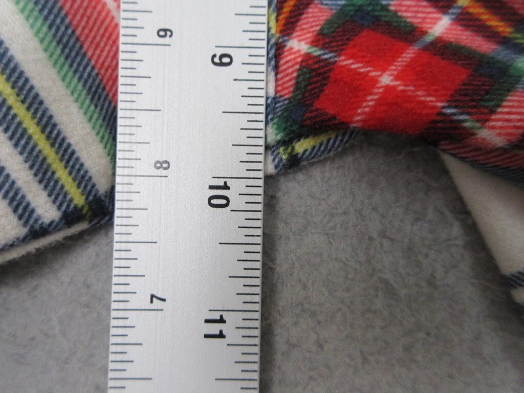 Wondershop Pajama Set Kids Unisex 10/12 Red Plaid Flannel Cozy Lounge Sleepwear