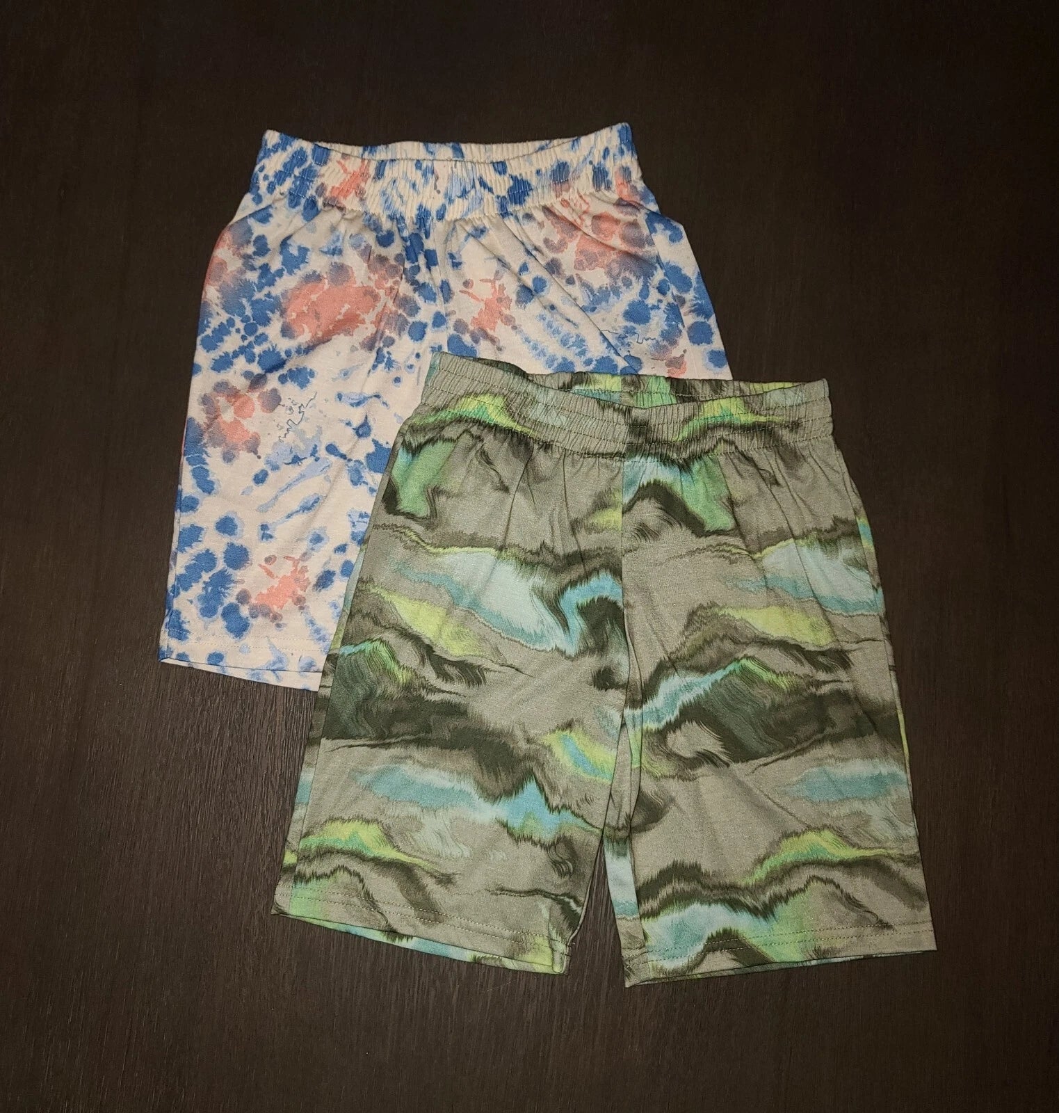 NEW LOT OF 2 PAIRS KIDS BOYS SLEEP SHORTS PAJAMAS SIZE M 8