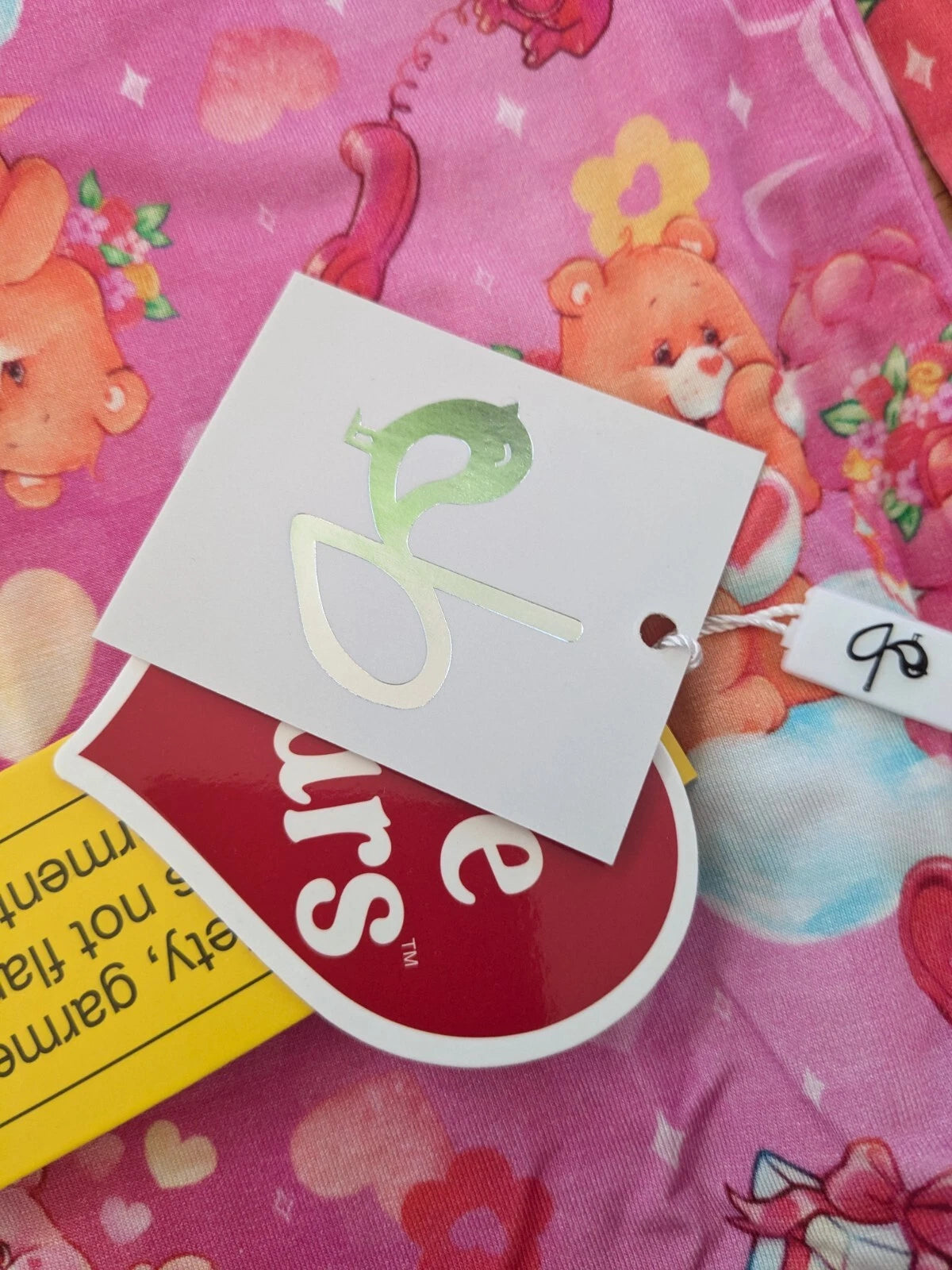 NWT Birdie Bean Care Bears Pink Cupid 2 Piece Pajamas Bamboo Size 6T