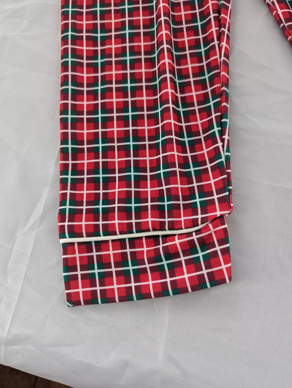 Plaid Santa Claus Long Sleeve Two Piece Pajama Set Size 4t