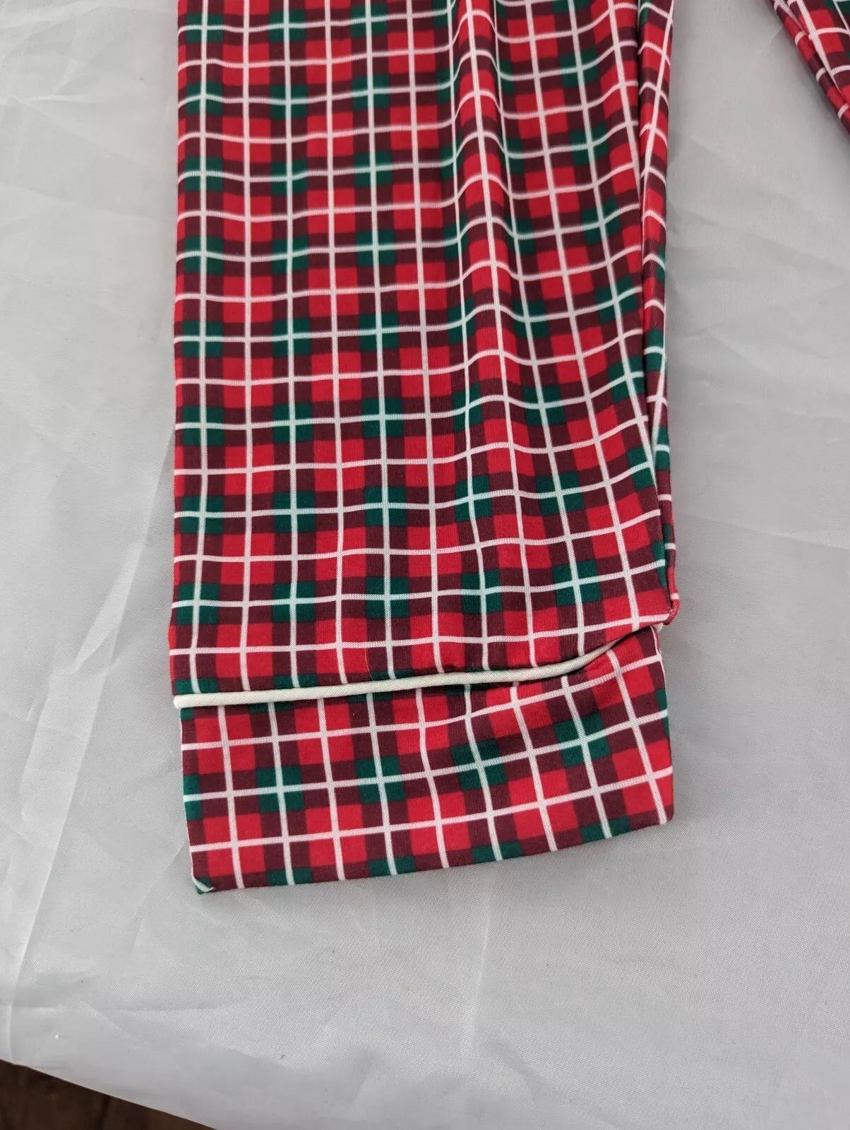 Plaid Santa Claus Long Sleeve Two Piece Pajama Set Size 4t