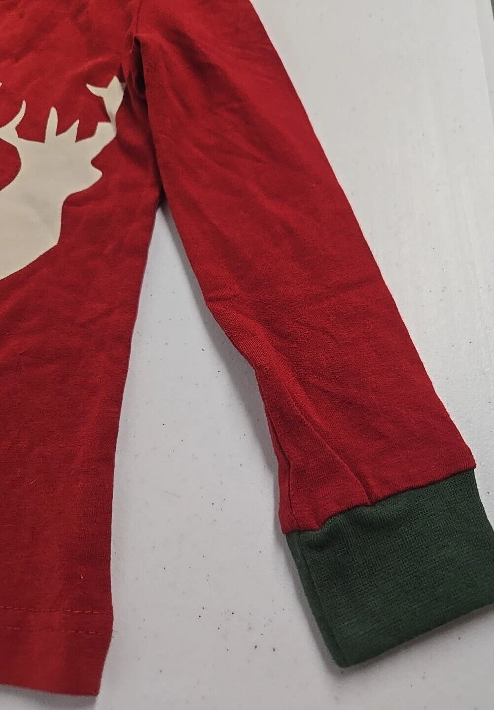 Lily And Dan Childrens Holiday Pajama Set Red Reindeer Cotton Size 3T New