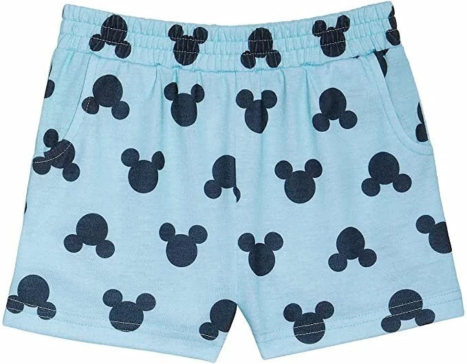 Disney Girls' 2-Piece Pajama Set Mickey Blue/Green Size-5
