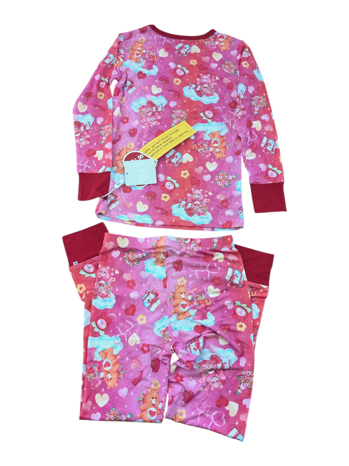 NWT Birdie Bean Care Bears Pink Cupid 2 Piece Pajamas Bamboo Size 6T