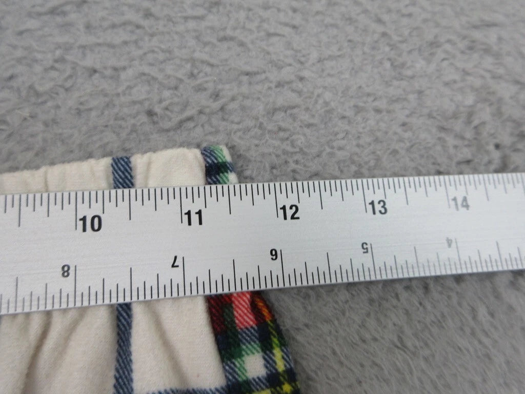 Wondershop Pajama Set Kids Unisex 10/12 Red Plaid Flannel Cozy Lounge Sleepwear