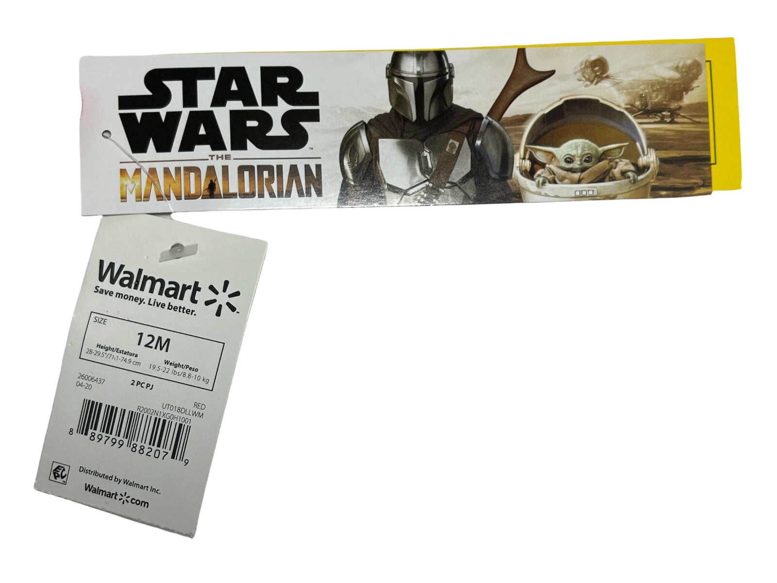 12M Child Baby Yoda Christmas Galaxy Mandalorian Long Sleeve Pant Pajama Set PJs