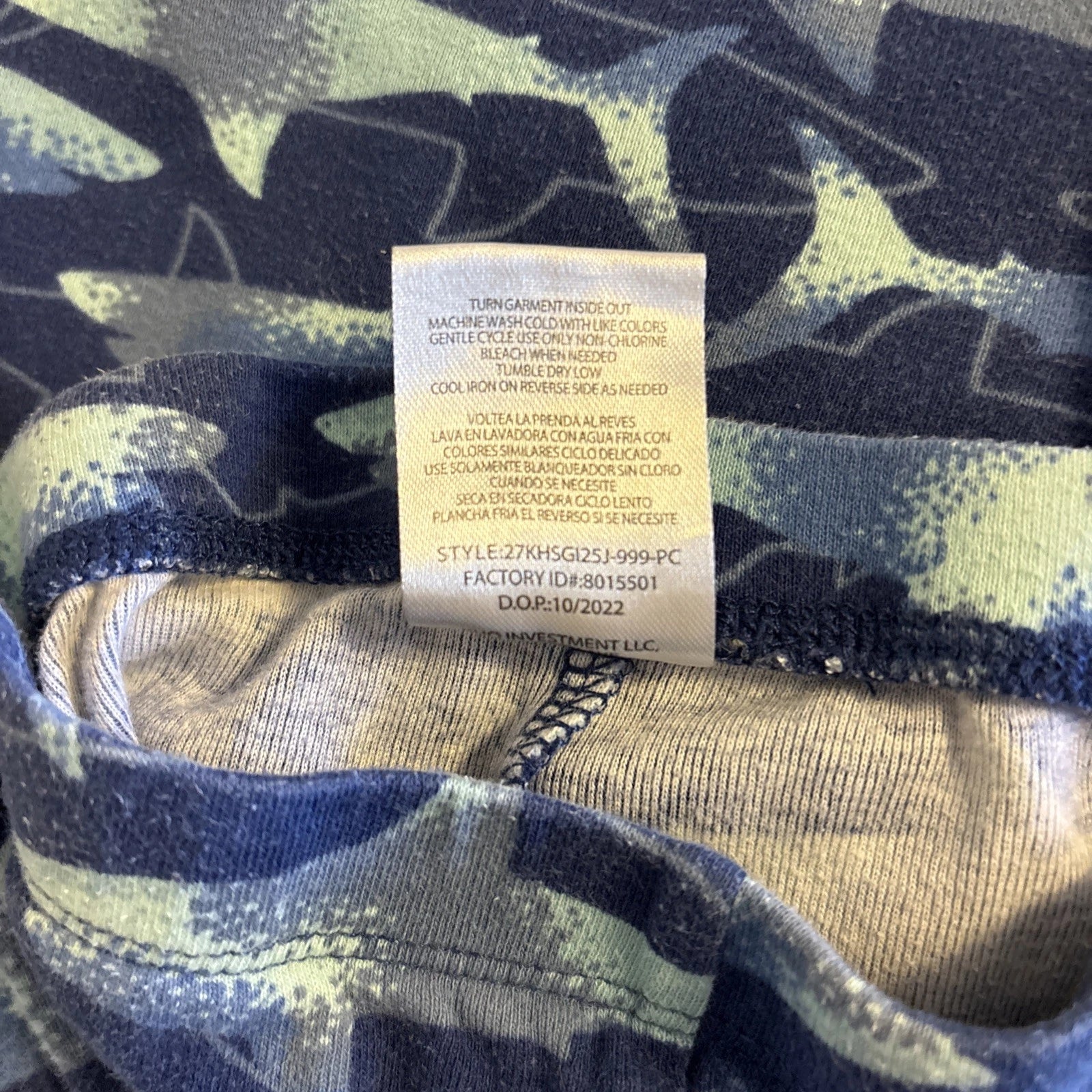 Kids Headquarters Boy’s 3 Years Shark’s Print Pajama Set Blue 100% Cotton