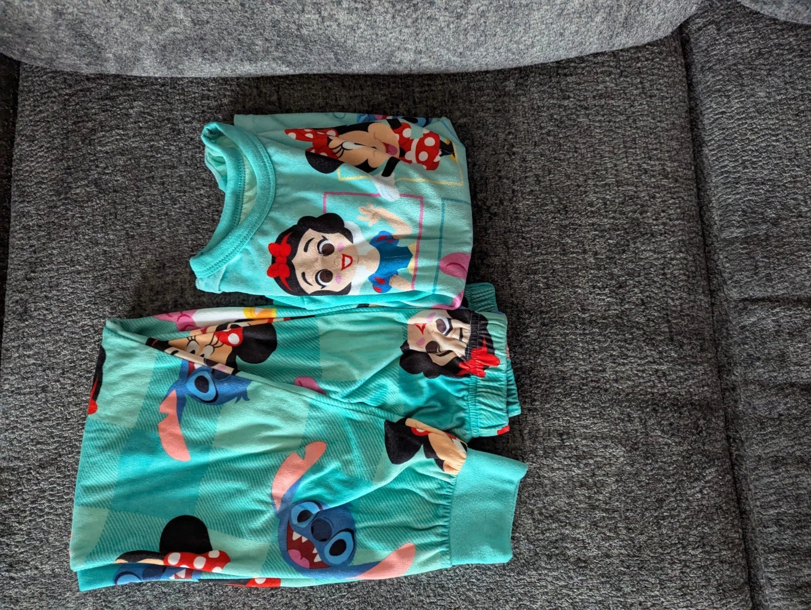 Girls 100 Anniversary Disney Pajama Set Size (8) Medium