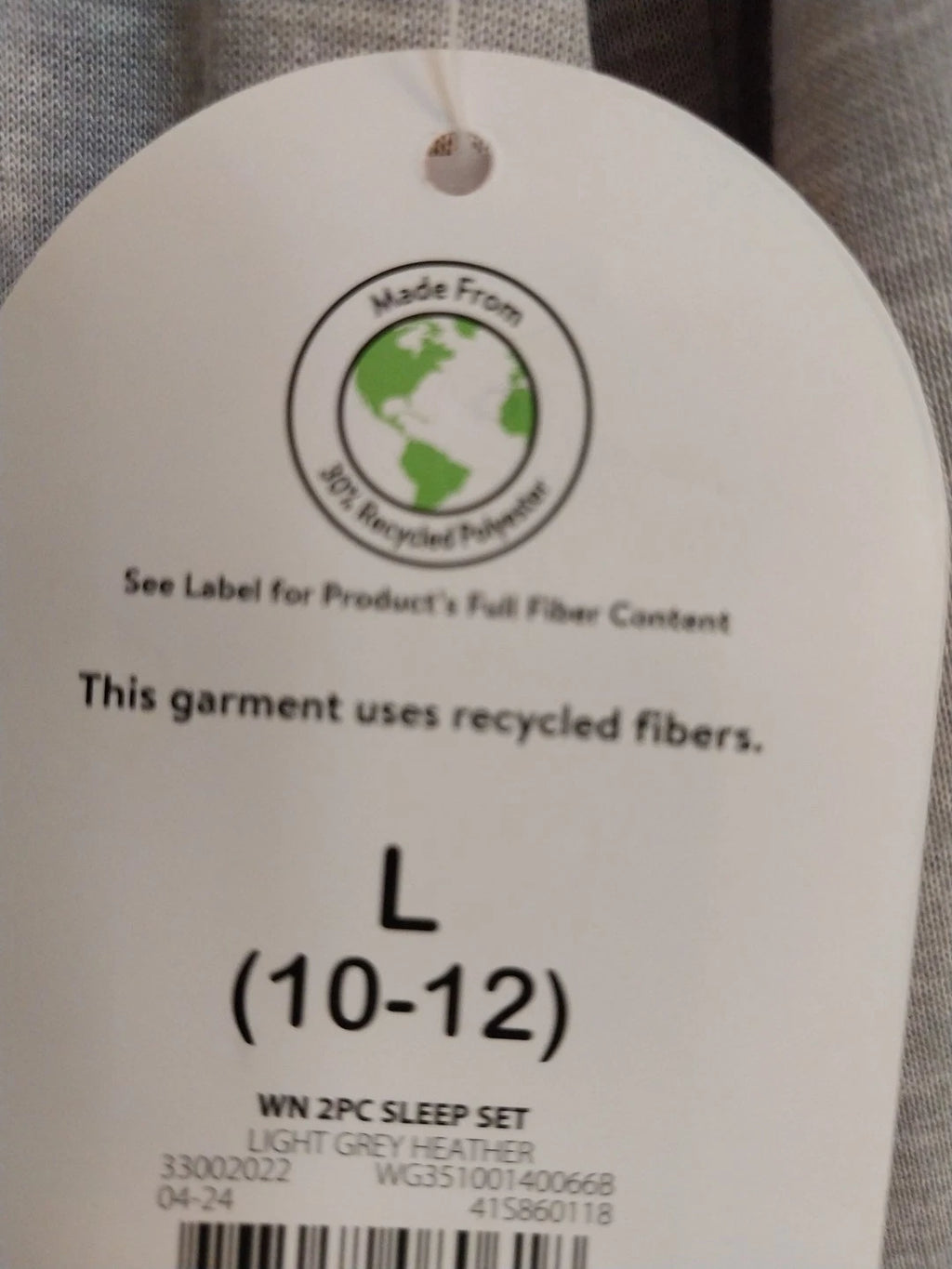 Girls Large (10-12) LS 2PC Sleep Set Pancake Theme