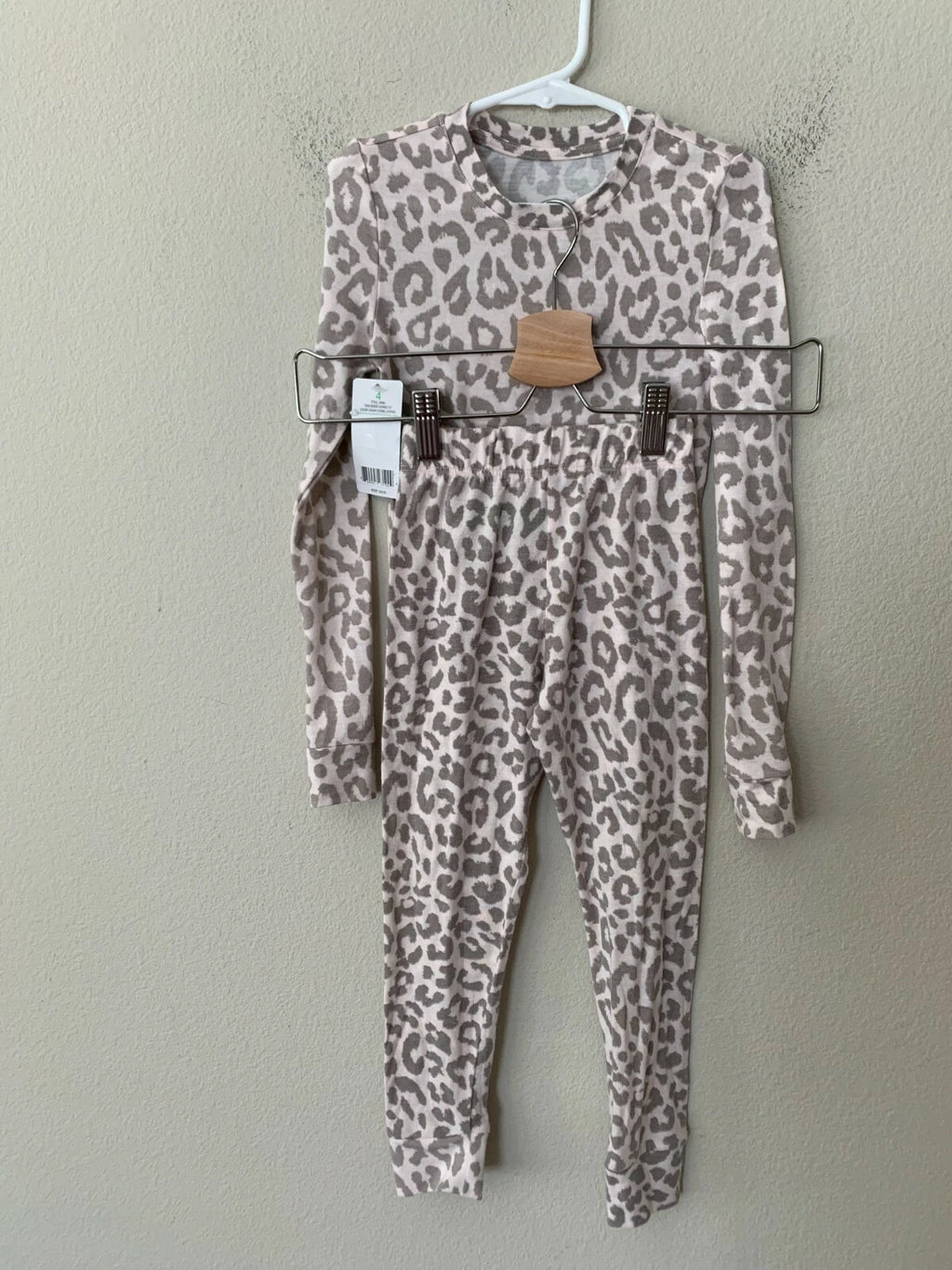 NWT! Honeydew Kids Girls Sz 4 Star Seeker 2pcs Pajama Set Pink Leopard