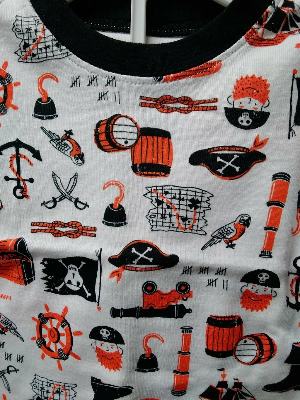 Carters Boys 4 Pcs Pajama Set 6 Months White/Navy/Gray Pirate 6 Months (652)