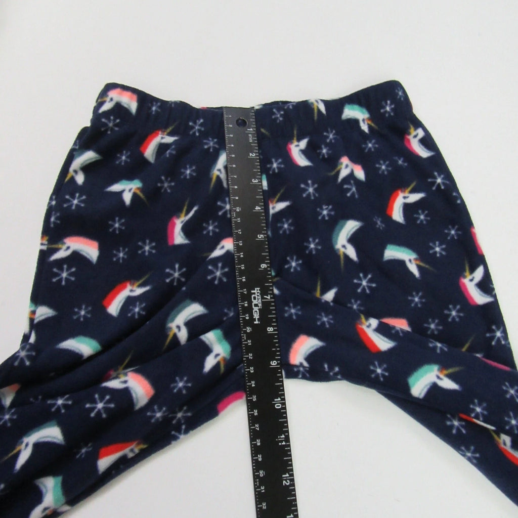 Cat & Jack Girls Size M 7-8 Unicorn Hooded Sweatshirt Pajama Pants Sleepwear Set