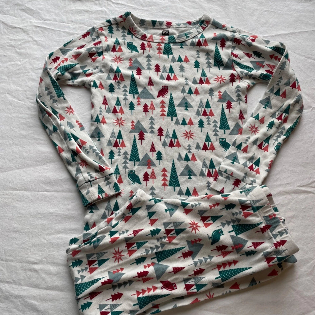 Tea Collection Kids Winter Woodland Pajama Set Size 8