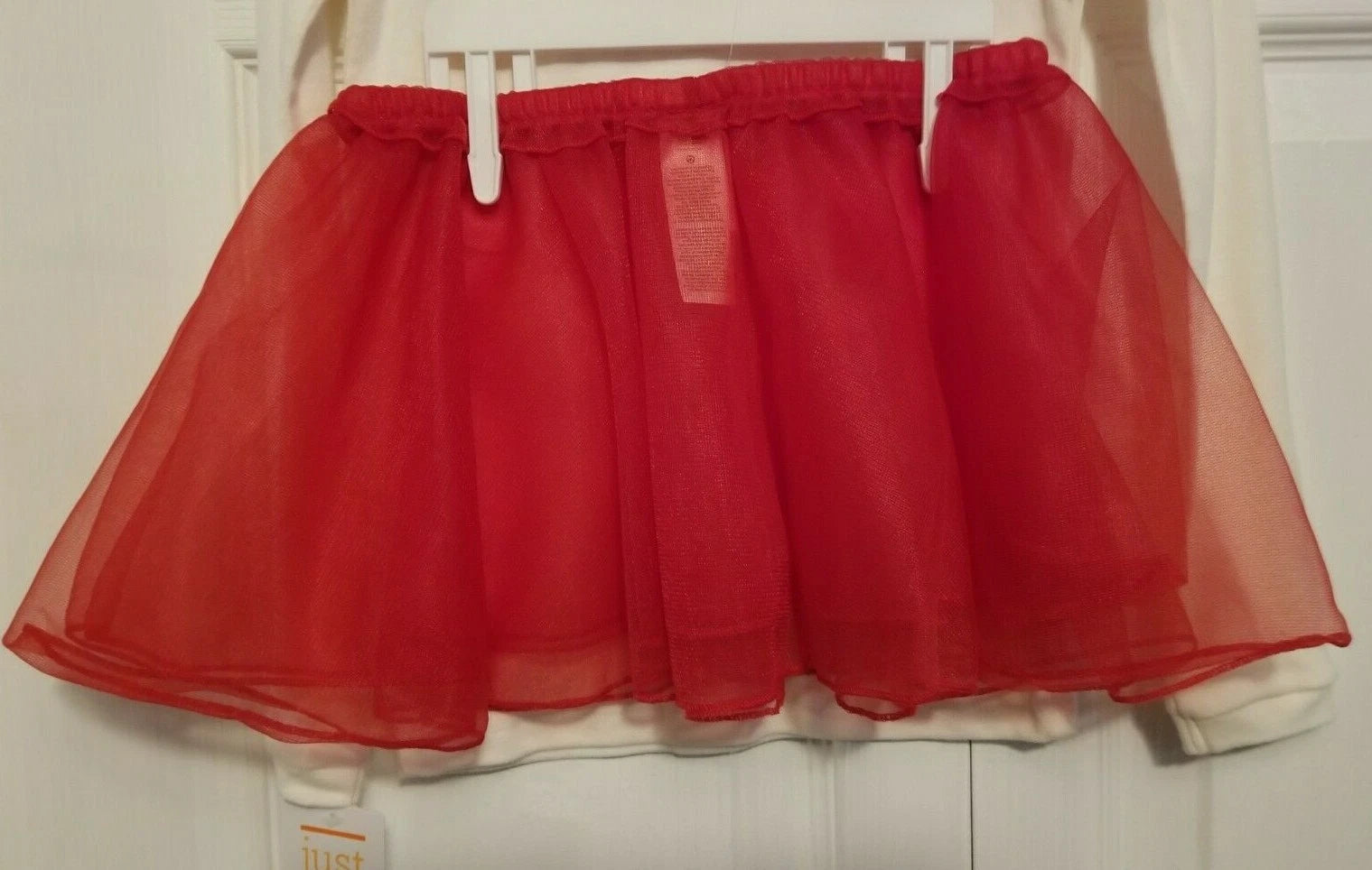 Santas Nice List Just One You Girl 3 Pc Outfit 5T Carter's Tutu Pants Pajama NEW