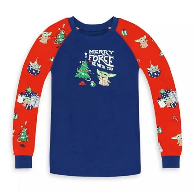 Disney Store Munki Munki Mandalorian The Child Holiday Pajama Set Boys Size 8