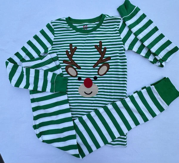 The Children’s Place Christmas Rudolph Pajamas. Boy Girl Unisex 3-6 Mo. NWT