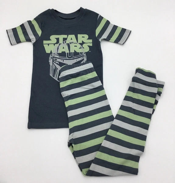 Star Wars The MANDALIRIAN kuids 4 Pieces Pajama Set, Green Multi, Size-6