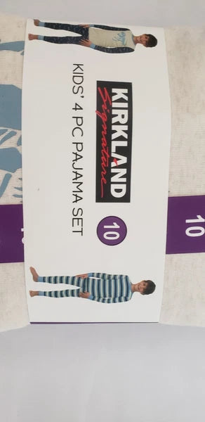Kirkland kids Pyjama 4p Set 10 years  New