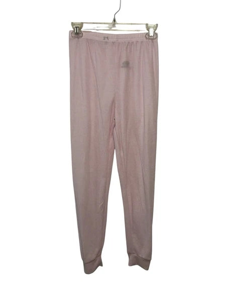 Children's Size Large Mossy Oak Pajama Set Pink Thermal Thin Long Sleeve