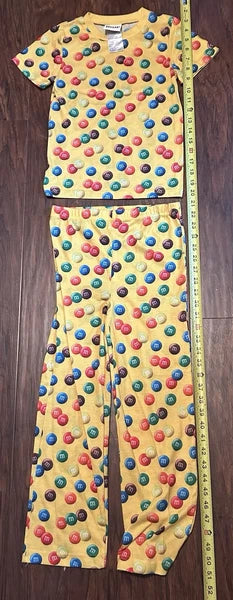 M&M Pajama Set (Top & Bottom) Yellow, Medium, Kids