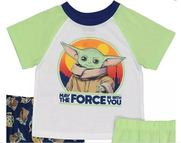 Baby YODA Pajamas Boys size 5T NEW Shirt Pants Shorts Pajama Set The Mandalorian
