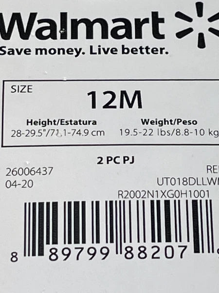 12M Child Baby Yoda Christmas Galaxy Mandalorian Long Sleeve Pant Pajama Set PJs