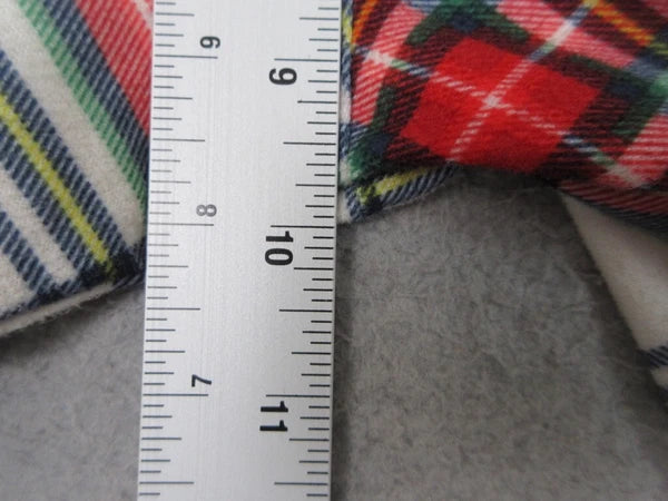 Wondershop Pajama Set Kids Unisex 10/12 Red Plaid Flannel Cozy Lounge Sleepwear