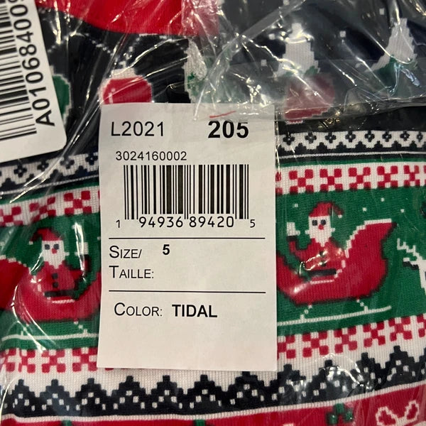 NWT Children's Place Unisex Glow Christmas Fair Isle Cotton Pajamas - SIZE 4