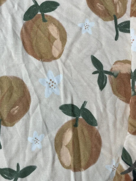 EMI LEI Girls Pajama Set,  NWOT, Size 5T, Muted Orange Design, Super Soft