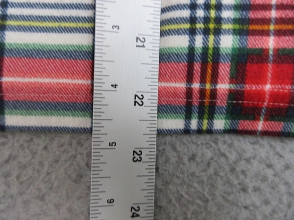 Wondershop Pajama Set Kids Unisex 10/12 Red Plaid Flannel Cozy Lounge Sleepwear