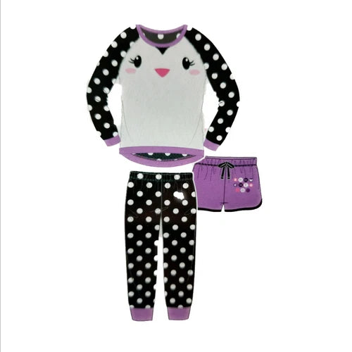 Saint Eve Kids Youth 3-Piece Pajama Set, (Size XS(5/6)-NWD