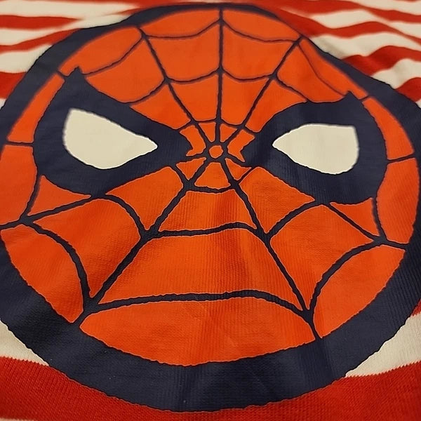 Gap Kids Marvel Pj Set Shirt Shorts 14 Spiderman Cotton Red White Stripes
