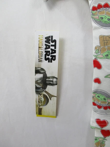 Star Wars Pajama Set Girls Boys 3T White Shirt Pants Baby Yoda Mandalorian