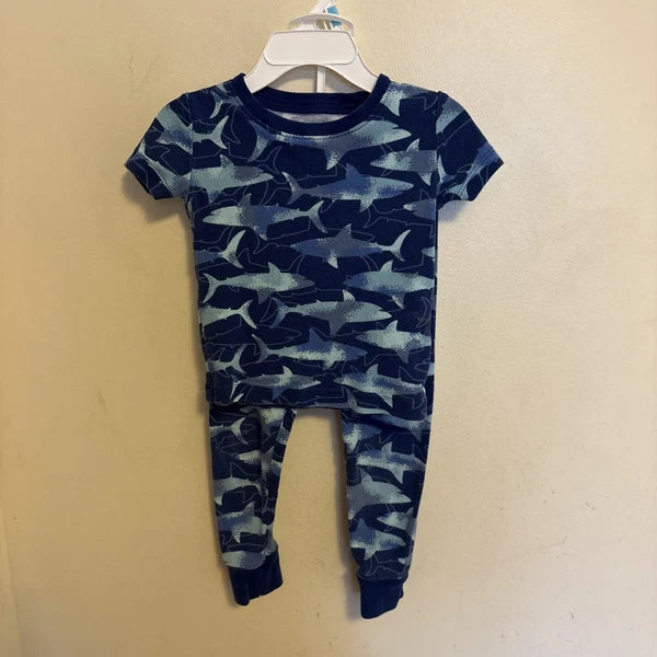 Kids Headquarters Boy’s 3 Years Shark’s Print Pajama Set Blue 100% Cotton
