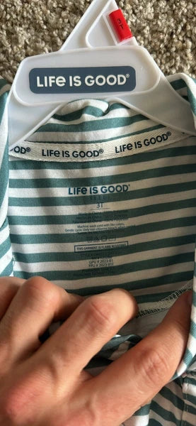 Life Is Good Toddler Boys Notch Collar Top and Shorts Pajama Set