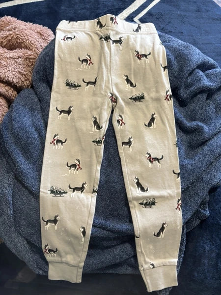 Petit Lem Holiday Huskies Pajama Set for children