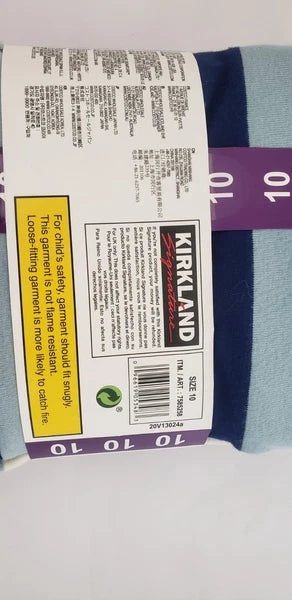 Kirkland kids Pyjama 4p Set 10 years  New