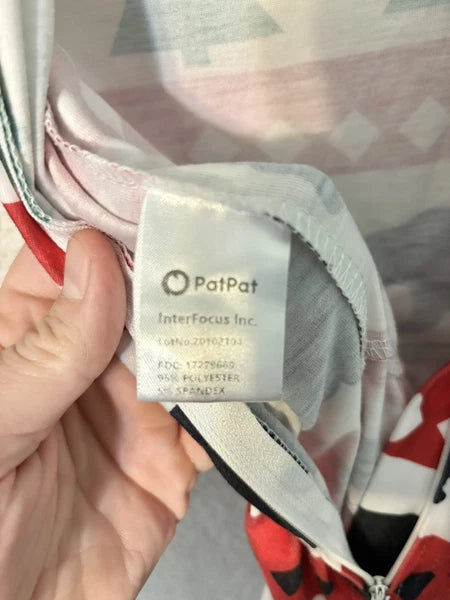 Kids Christmas Holiday Tree and Bear Jumpsuit Pajamas Set Unisex size 4-5Y