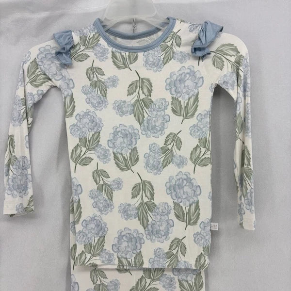 Hamner Hill toddler kids youth 5-6 two piece pajama set garden party Ruffle
