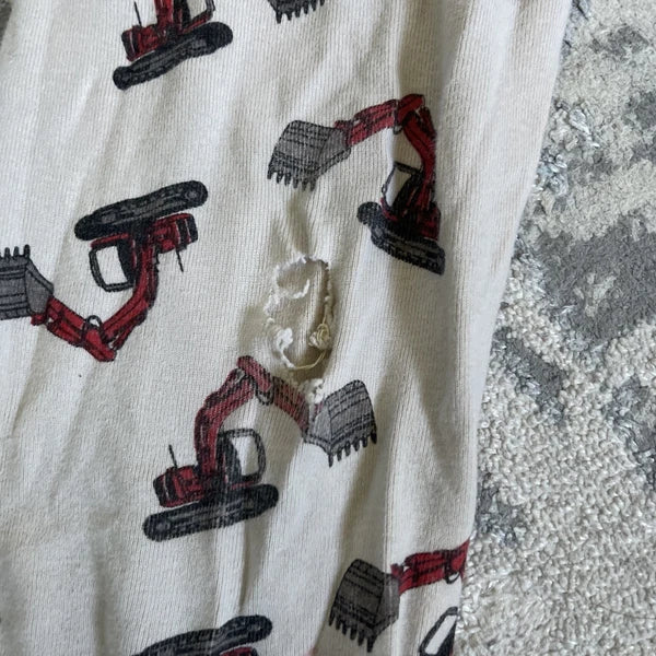 Kids Construction Long Sleeve Pajama Set Size 9-10 Very Nice!!!