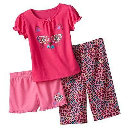 $28 NWT ☀3PC SET☀ CAT 24m Pajamas  Jumping Beans New  Girls