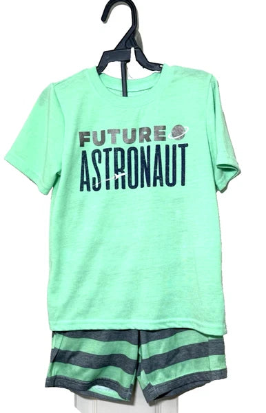 Carter's Boy's Pajama PJ'S Summer Short Set Size 5 Astronaut Space