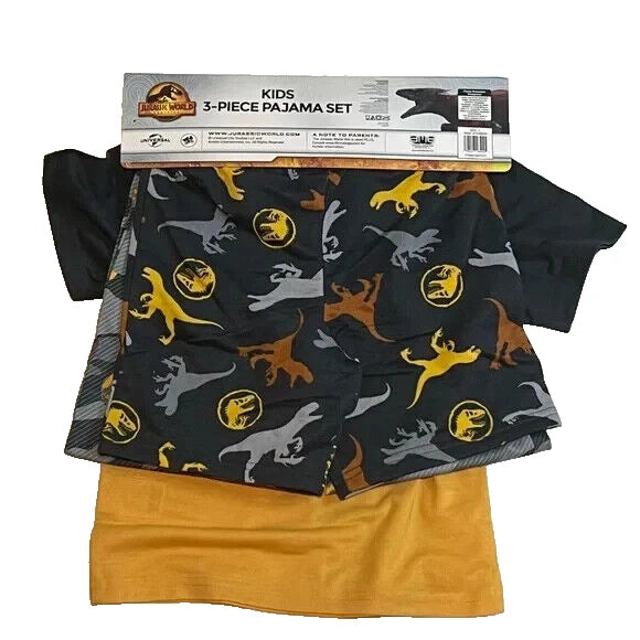 AME Kids' Jurrasic World 3-Piece Pajama Set, Multi, 2T