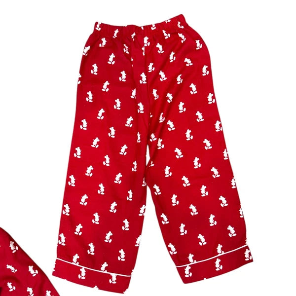 NWT New Disney Store Mickey Mouse Red Pajama Set Kid’s Unisex Size 5/6