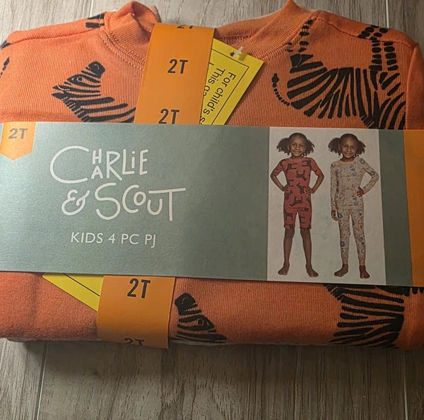 Charlie & Scout Kids 4 PC Pj Set 2T